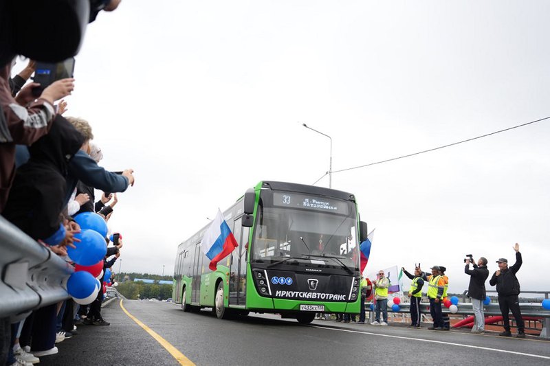 Открытие путепровода. Фото пресс-службы правительства Иркутской области