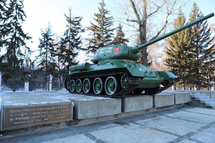 Танк «Иркутский комсомолец». Фото пресс-службы администрации Иркутска