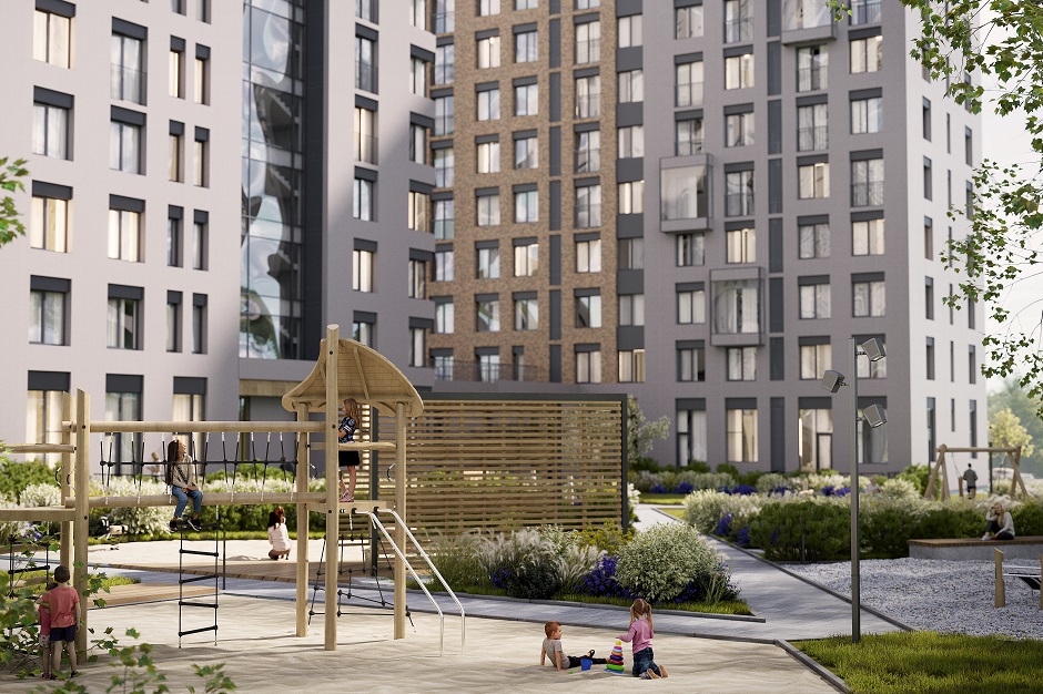 Двор. Изображение предоставил застройщик