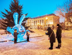Кого-то заинтересовали световые скульптуры.