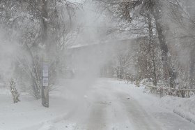 Снегопад. Фото Ильи Татарникова из архива IRK.ru