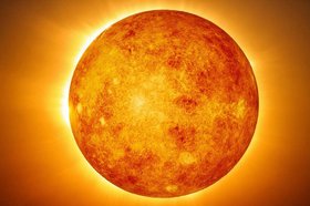 Солнце. Изображение сгенерировано с помощью нейросети GigaChat