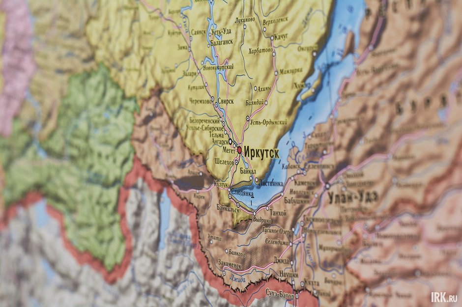 Карта Иркутской области. Фото Маргариты Романовой, IRK.ru