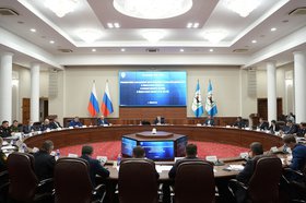 Заседание антитеррористической комиссии и оперштаба. Фото пресс-службы правительства Иркутской области