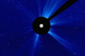 Взрыв на Солнце. Скриншот видео из телеграм-канала лаборатории солнечной астрономии ИКИ РАН