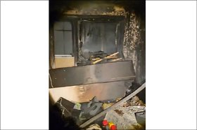 Сгоревшая квартира. Скриншот видео пресс-службы ГУ МЧС России по Иркутской области