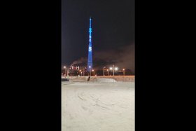 Телебашня. Скриншот видео пресс-службы ГУ МЧС по Иркутской области