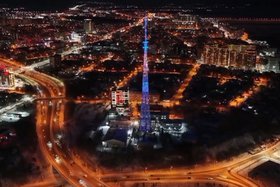 Телебашня в Иркутске. Скриншот видео ГУ МЧС России по Иркутской области