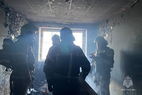 Пожар. Фото пресс-службы ГУ МЧС России по Иркутской области