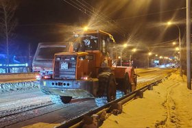 Уборка снега в Иркутске. Фото пресс-службы мэрии города