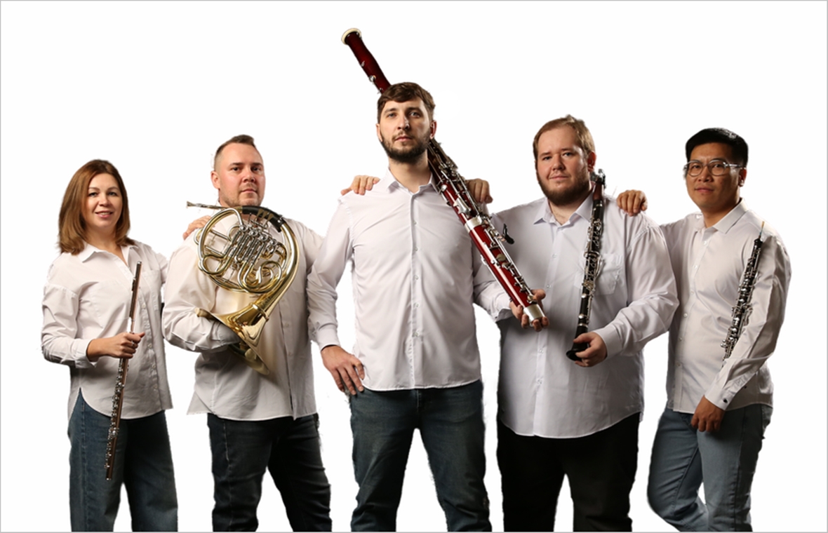 Квинтет духовых. Фото: пространство «Внутри музыки»