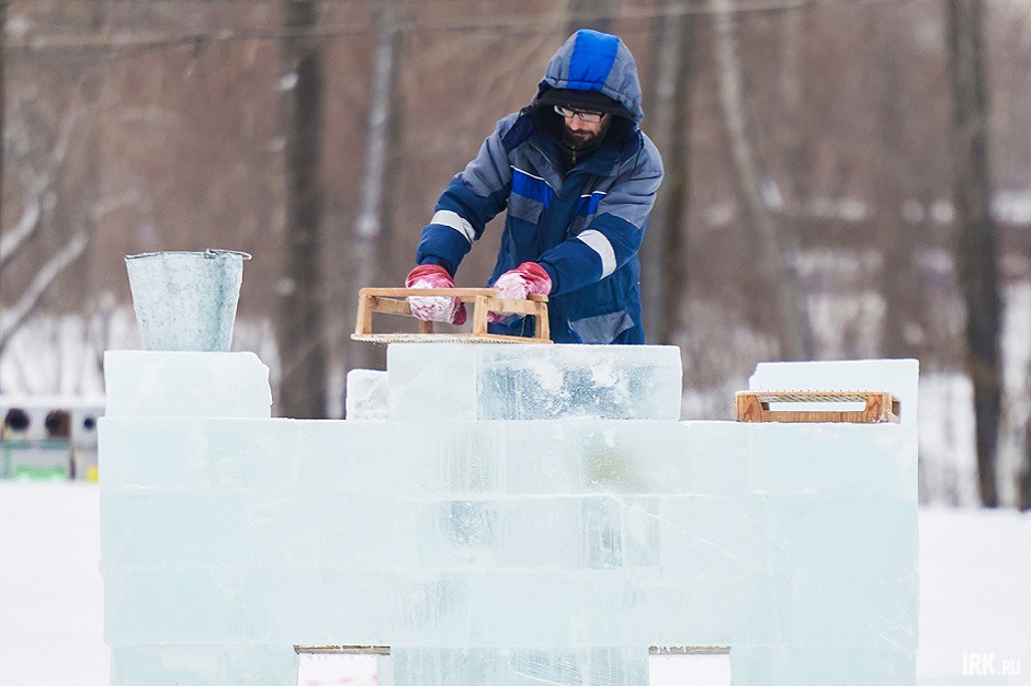 Создание ледовых скульптур