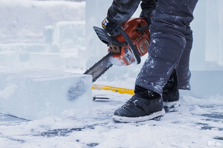 Создание ледовых скульптур