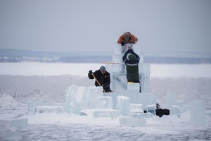 Строительство ледовых скульптур