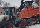 Уборка снега. Фото пресс-службы мэрии Иркутска
