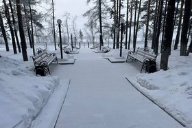 Территория около Детской школы искусств. Фото пресс-службы правительства Иркутской области