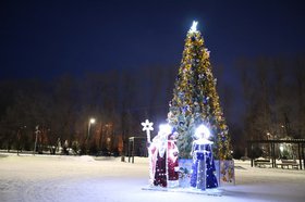 Елка. Фото пресс-службы мэрии Иркутска