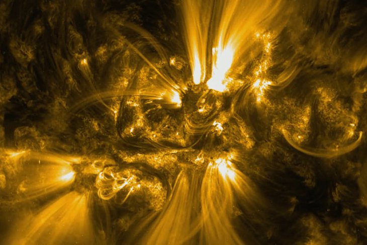 Вспышка на Солнце. Фото из телеграм-канала лаборатории солнечной астрономии ИКИ РАН