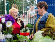 Дачники новую торговую площадку уже оценили. Раньше, когда рынок был стихийным, ютились на тротуаре.