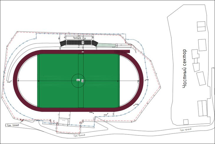 Стадион в Черемхово. Скриншот документации с сайта RosTender.info