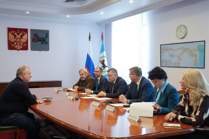 Совещание о реконструкции Ершовского водозабора. Фото пресс-службы правительства Иркутской области