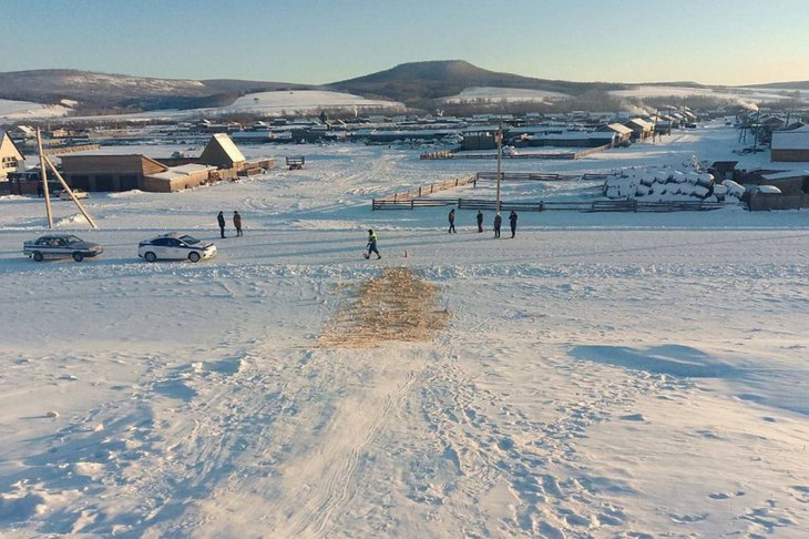 Горка в Осинском районе. Фото пресс-службы Госавтоинспекции Иркутской области