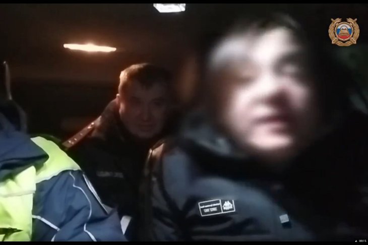 Водитель. Скриншот из видео пресс-службы Госавтоинспеции Иркутской области