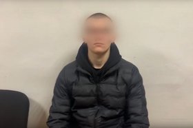 Задержанный. Скриншот видео пресс-службы ГУ МВД России по Иркутской области