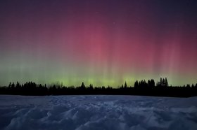 Полярное сияние в Иркутском округе. Фото Семена Степанова, IRK.ru