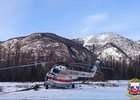Вертолет со спасателями. Фото Пожарно-спасательной службе региона