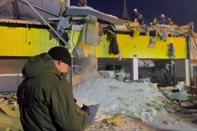 Обрушение ТЦ. Скриншот видео Следкома