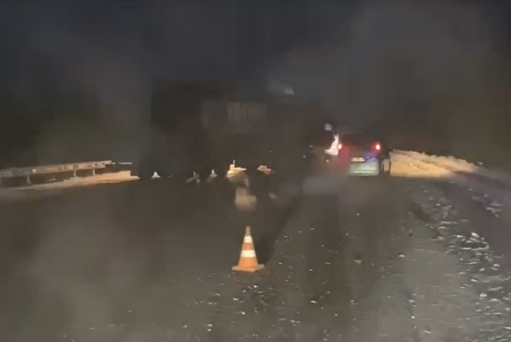 Авария в Тайшетском округе. Скриншот видео Госавтоинспекции Иркутской области