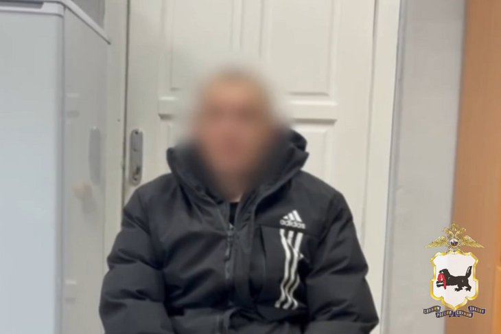 Задержанный за стрельбу мужчина. Скриншот видео ГУ МВД России по Иркутской области