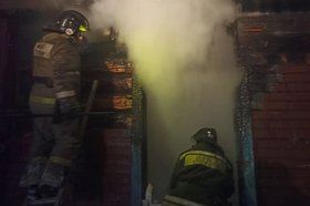 Пожар в Нижнеудинске. Фото ГУ МЧС России по Иркутской области