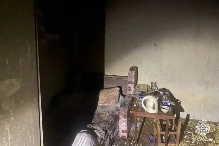 Пожар. Фото пресс-службы ГУ МЧС по Иркутской области