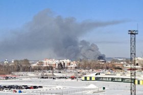 Пожар в Иркутске. Фото очевидцев