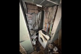 Последствия пожара. Фото пресс-службы ГУ МЧС по региону