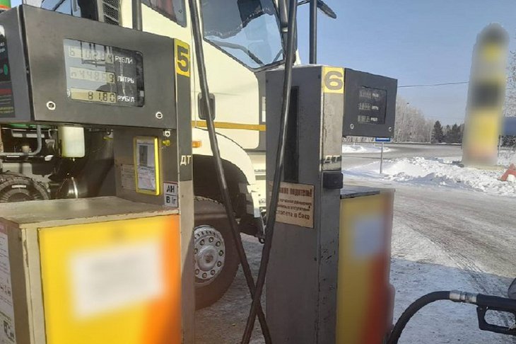 АЗС. Фото пресс-службы ГУ МВД России по Иркутской области