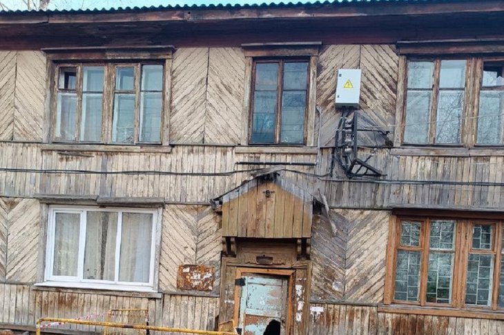 Аварийный дом. Фото пресс-службы прокуратуры Иркутской области
