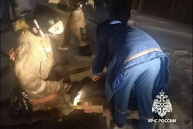 Пожар. Фото пресс-службы ГУ МЧС по Иркутской области