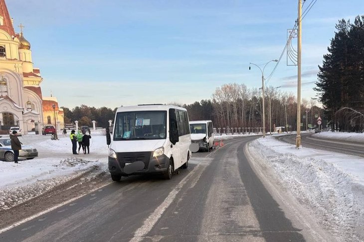 Авария в Шелехове. Фото Госавтоинспекции Иркутской области