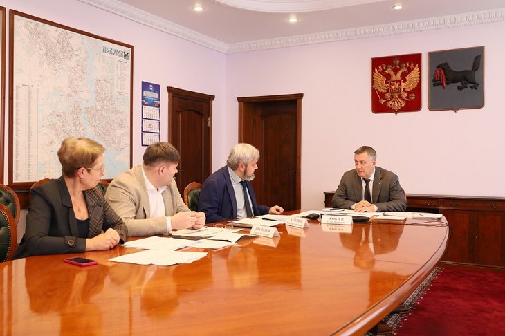 Совещание. Фото пресс-службы правительства Иркутской области