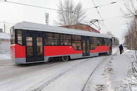 Новый трамвай. Фото пресс-службы администрации Иркутска
