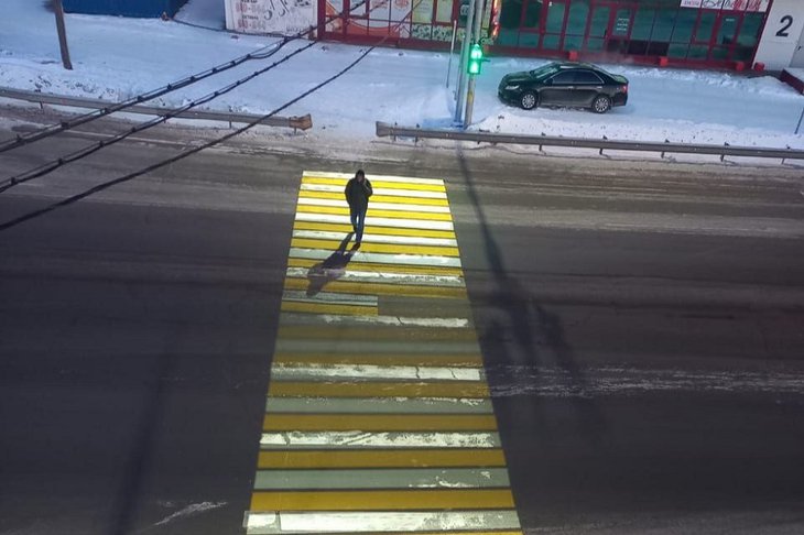 Пешеходный переход. Фото пресс-службы правительства Иркутской области