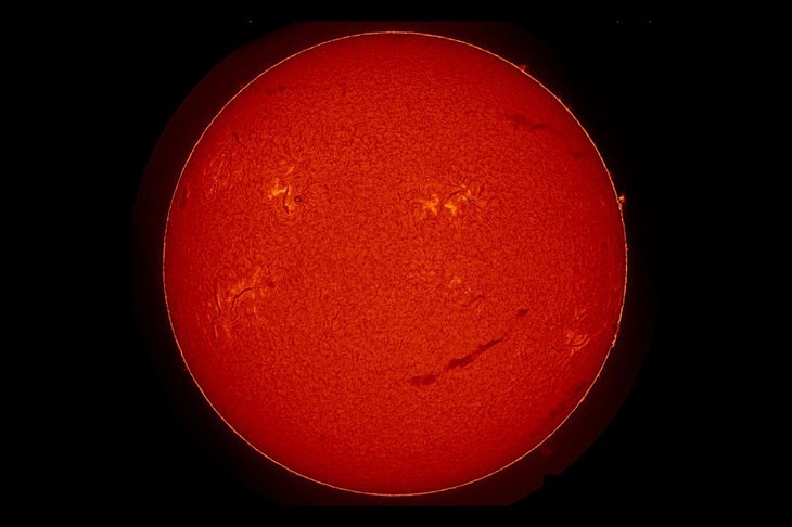 Солнце. Фото с сайта лаборатории солнечной астрономии ИКИ РАН
