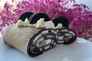 В десерт можно также добавить печенье и орехи.