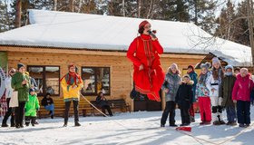 Широкая Масленица на базе отдыха ГУОР с ансамблем «Ковчег»