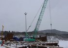 Строительство моста. Фото пресс-службы правительства Иркутской области