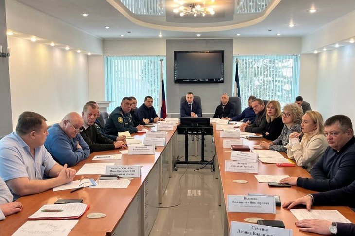 Заседание КЧС. Фото из телеграм-канала Максима Модина