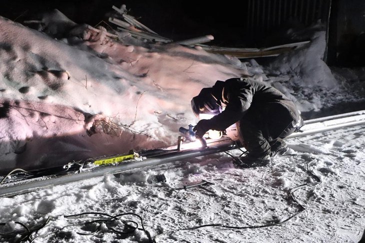 В Бодайбо устраняют последствия аварии. Фото с сайта правительства Иркутской области